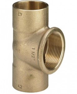 Tê Bronze (soldar/roscar)