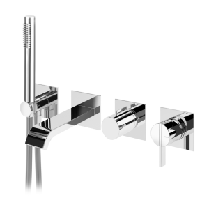 Monocomando embutido com bica Edge de banheira e chuveiro de mão – Bruma Breeze 168 460 1CR