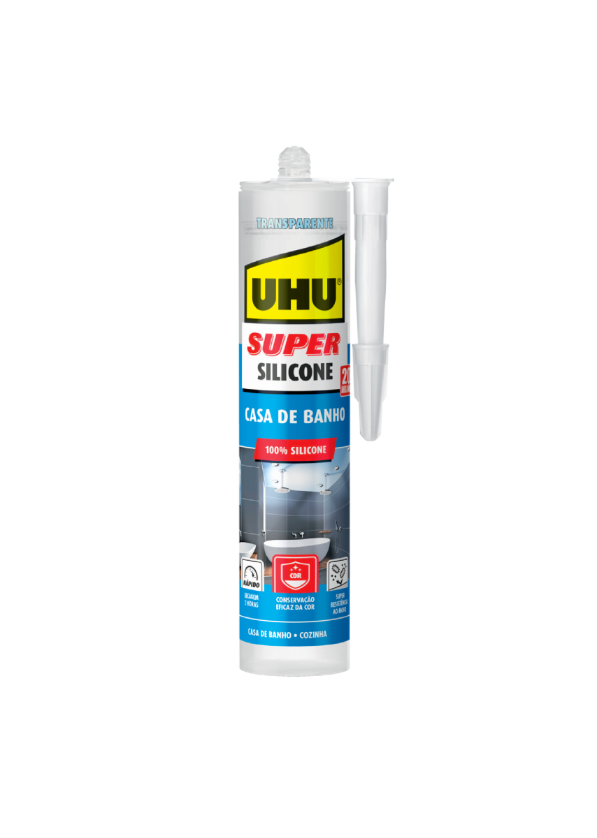 Super Silicone UHU casa banho (300ml) Branco